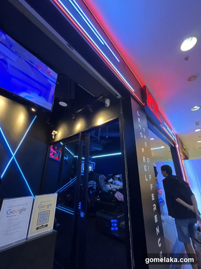 Interior Entrance with Neon Lighting