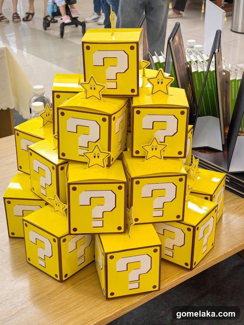 Super Mario themed gift boxes
