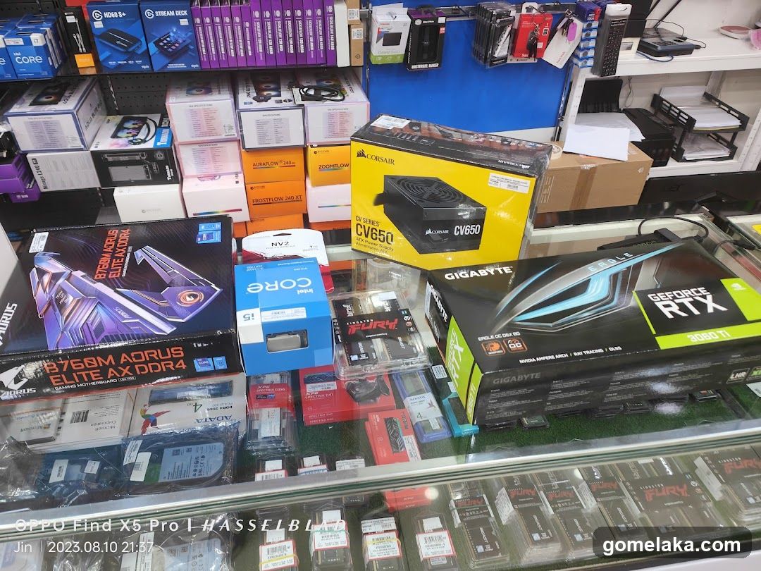 Computer Hardware Store Interior