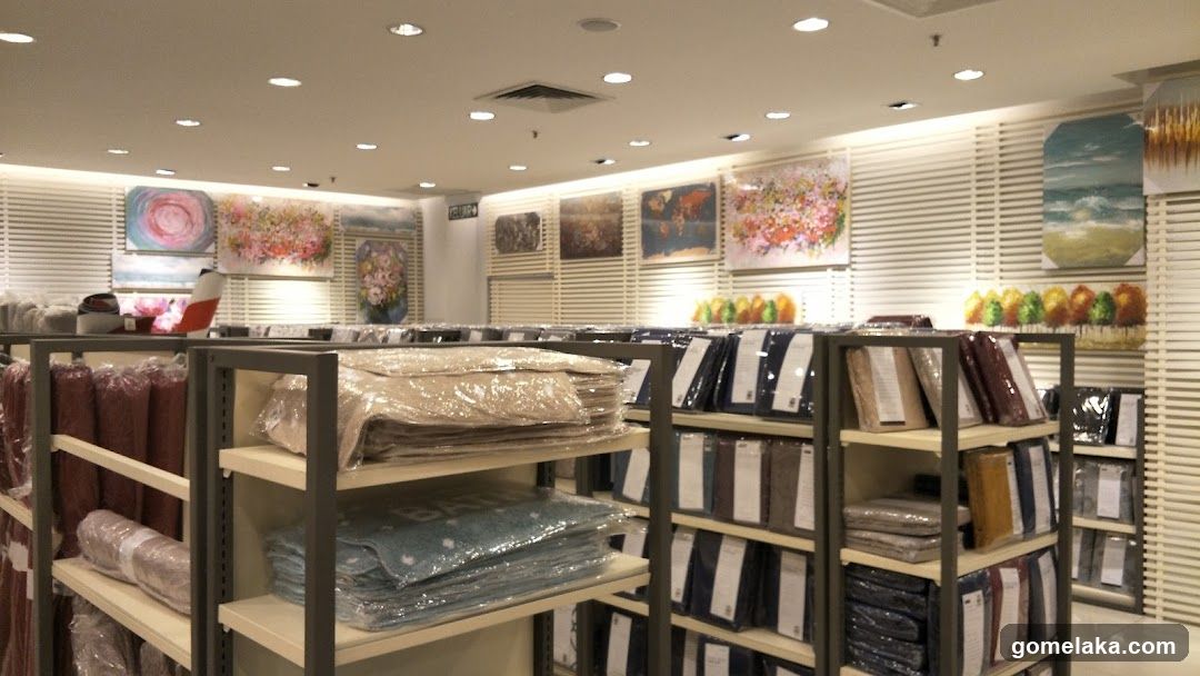 Interior of a home goods store