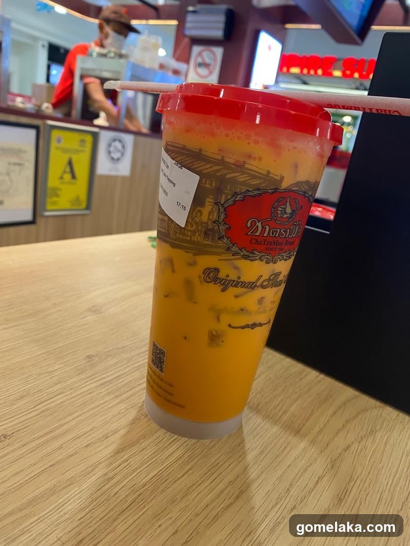Tropical Drink at Café Counter