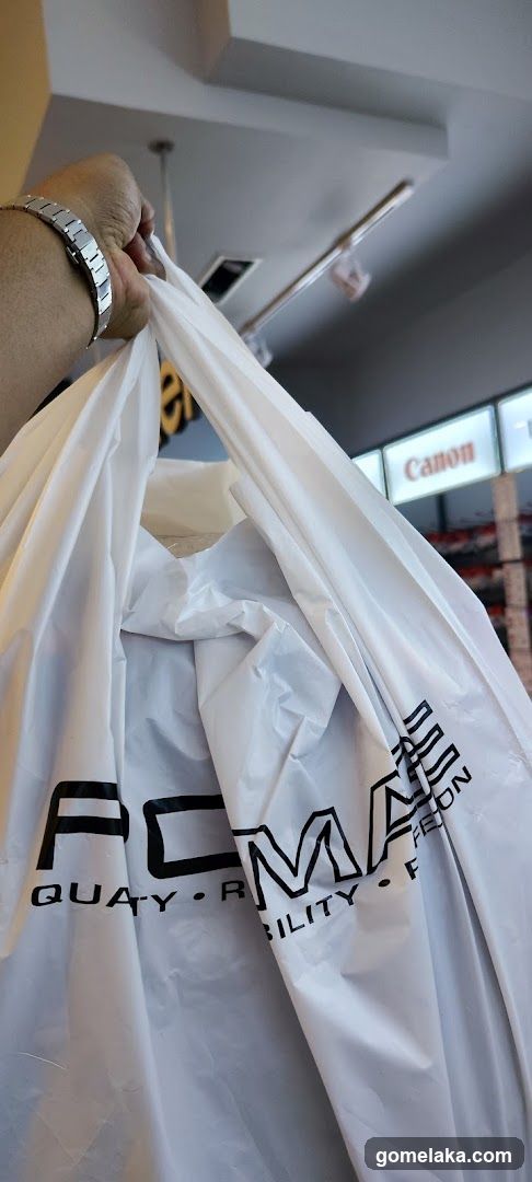Shopping bag held by hand