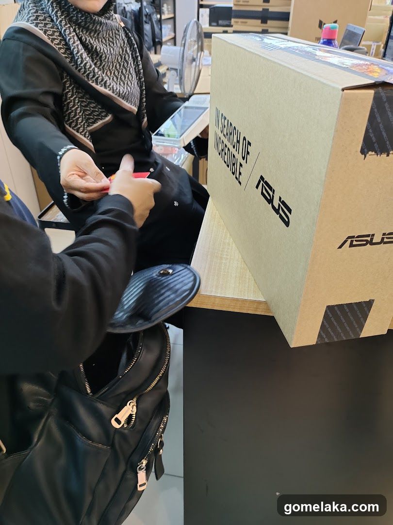 ASUS Product Box at Counter
