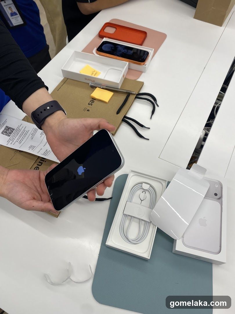 iPhone Unboxing Setup