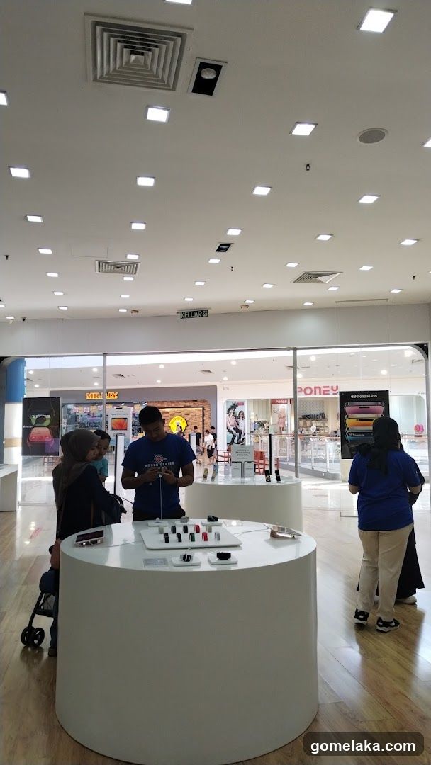 Interior of shopping mall