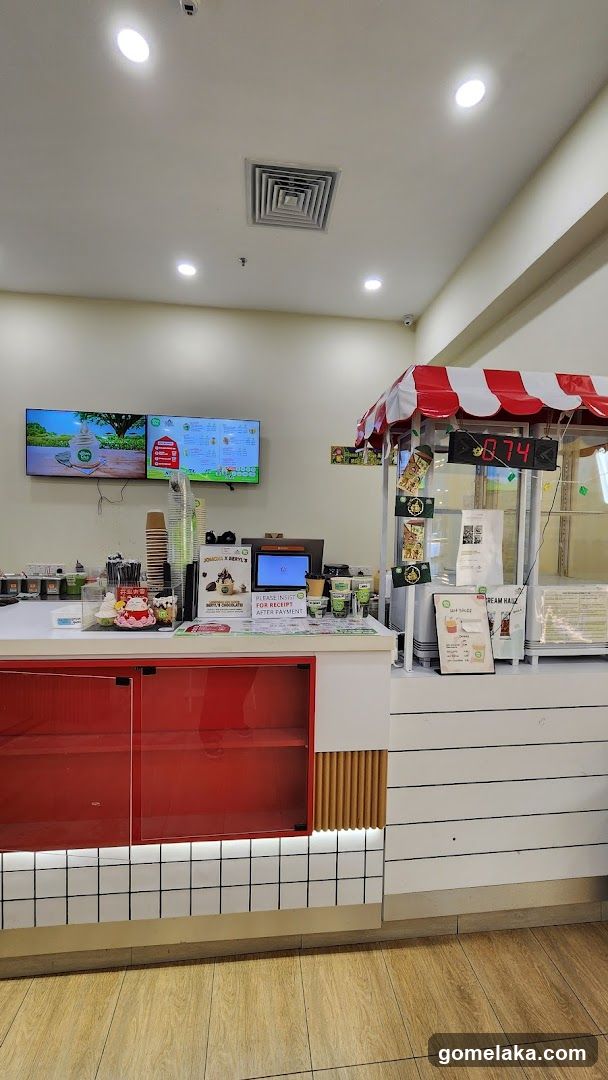 Interior of a beverage shop counter