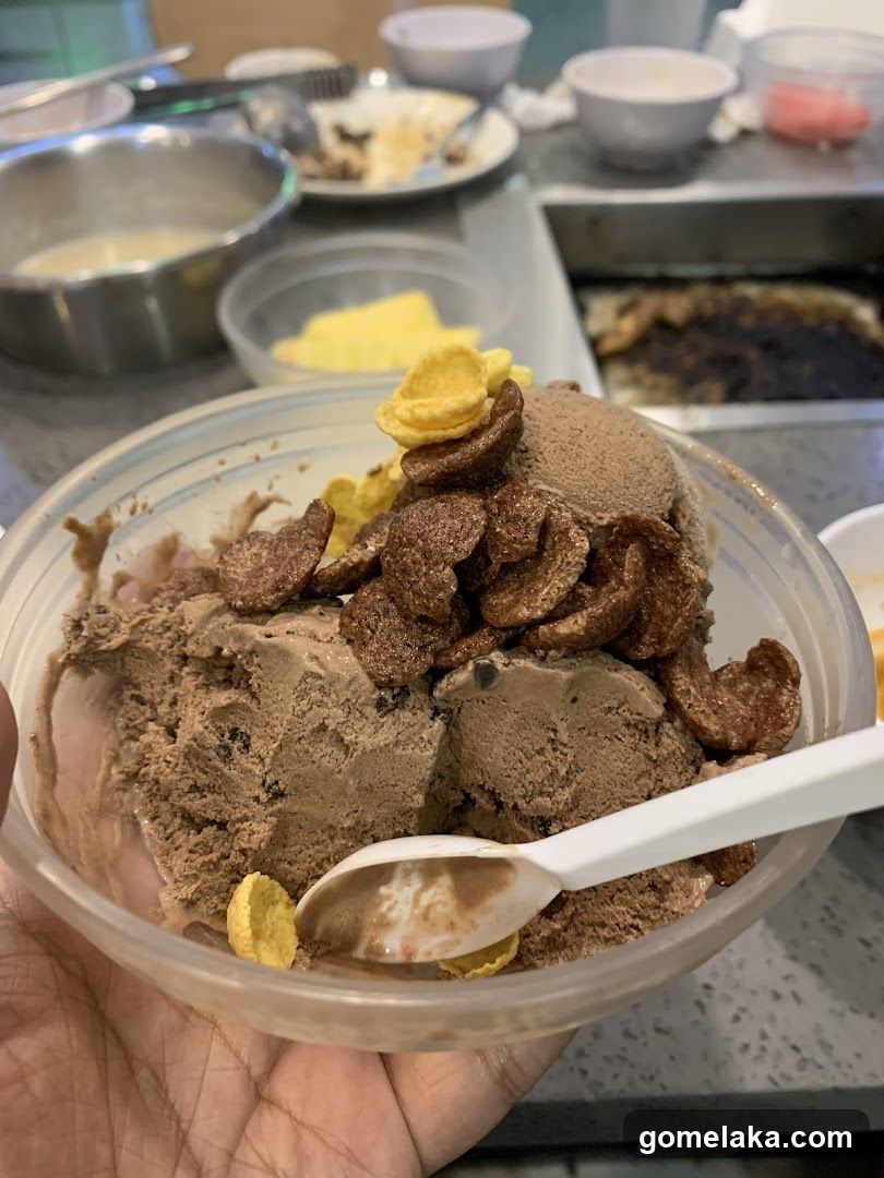 Ice Cream Bowl with Toppings