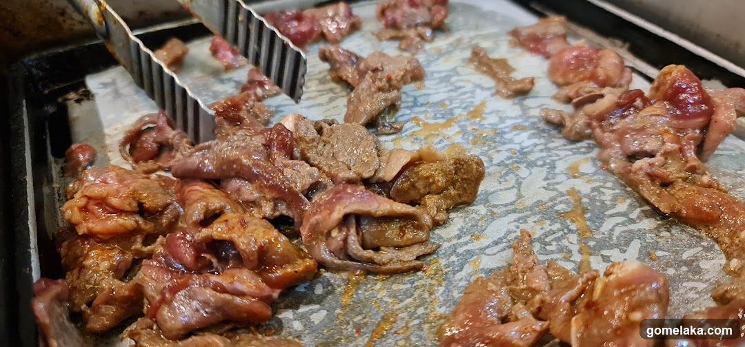 Grilled Meat on Grill