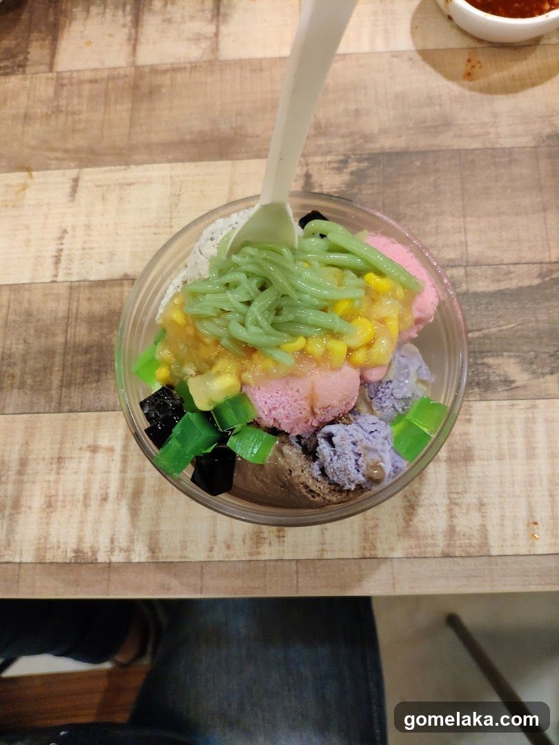 Ice Cream Bowl with Toppings