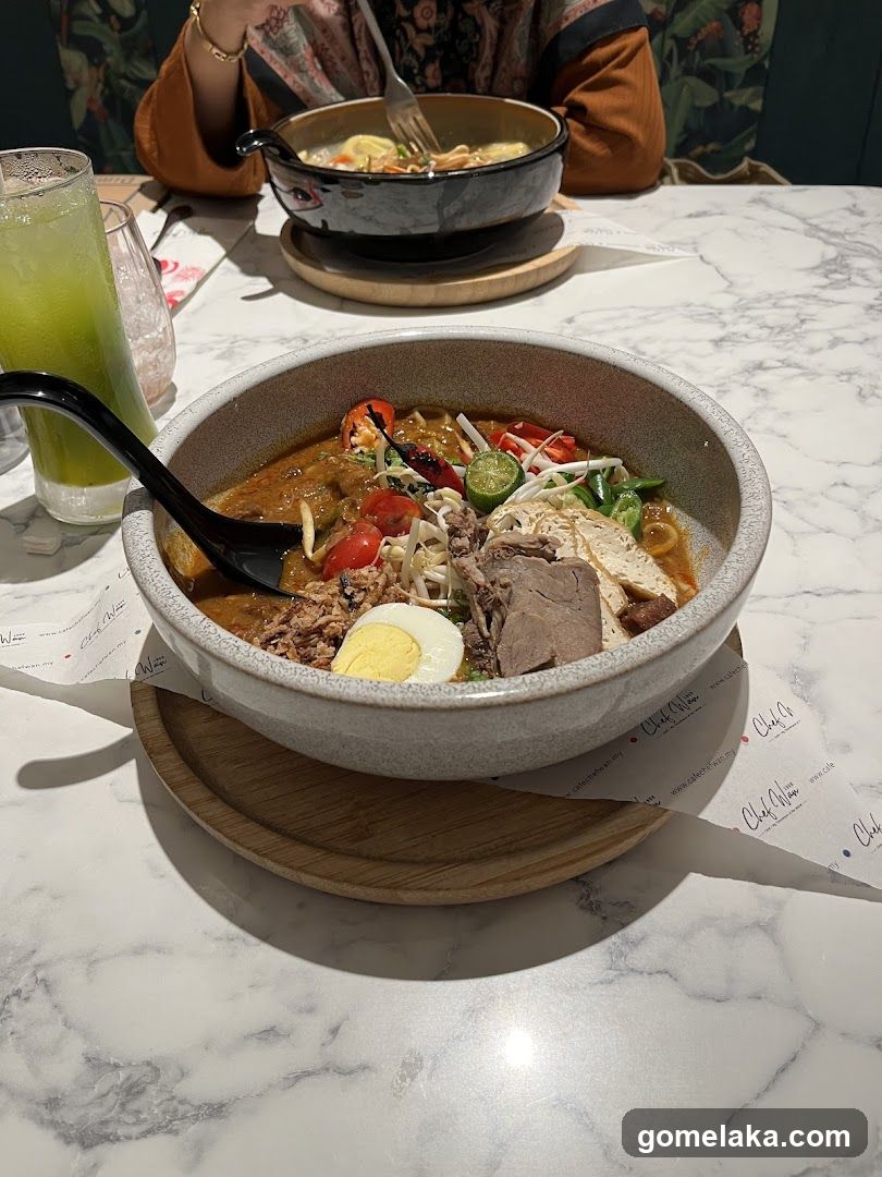 Restaurant Interior with Food