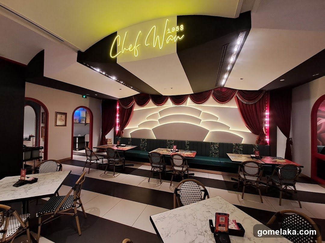 Interior of Chef Wan restaurant