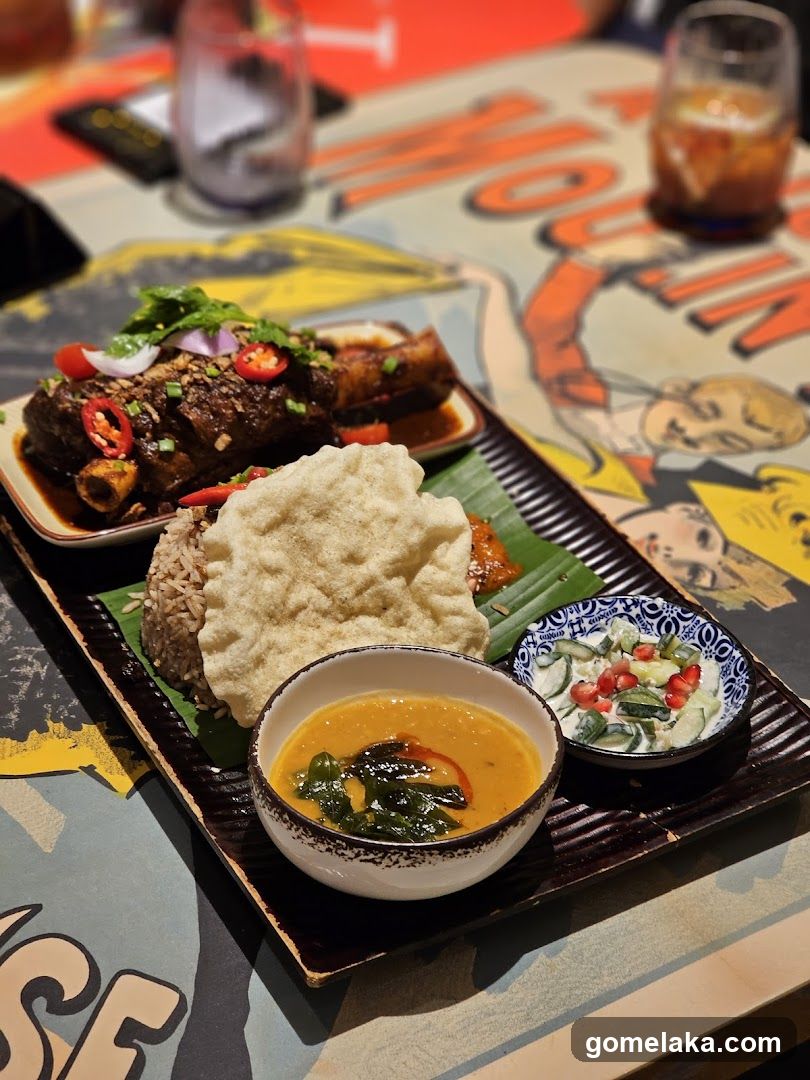 Dining Table with Food Plate