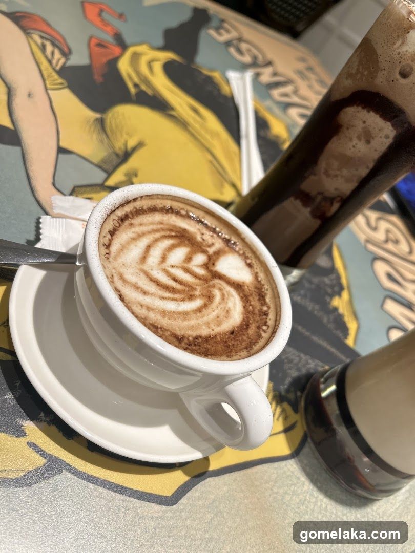 Coffee and Dessert Drinks on Table