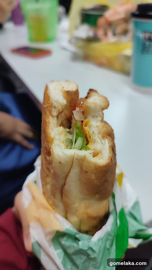 Hand-held sandwich