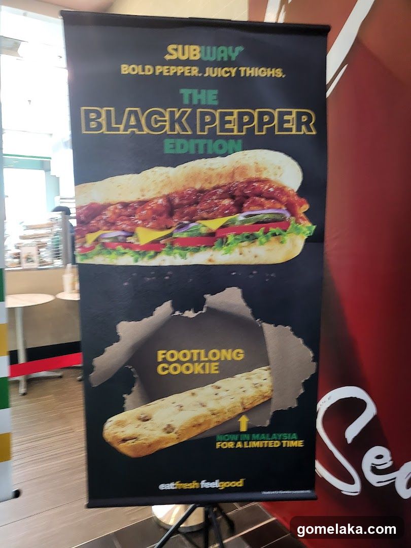 Subway Black Pepper Edition Ad