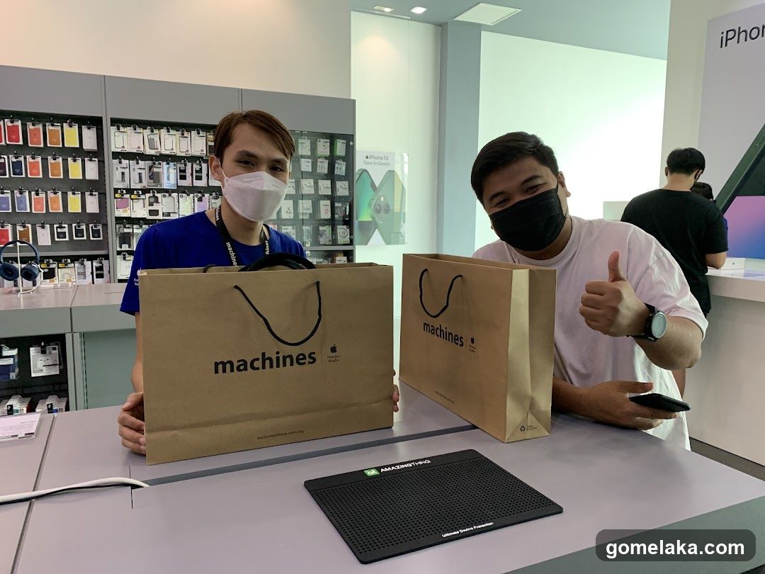 Inside a retail store