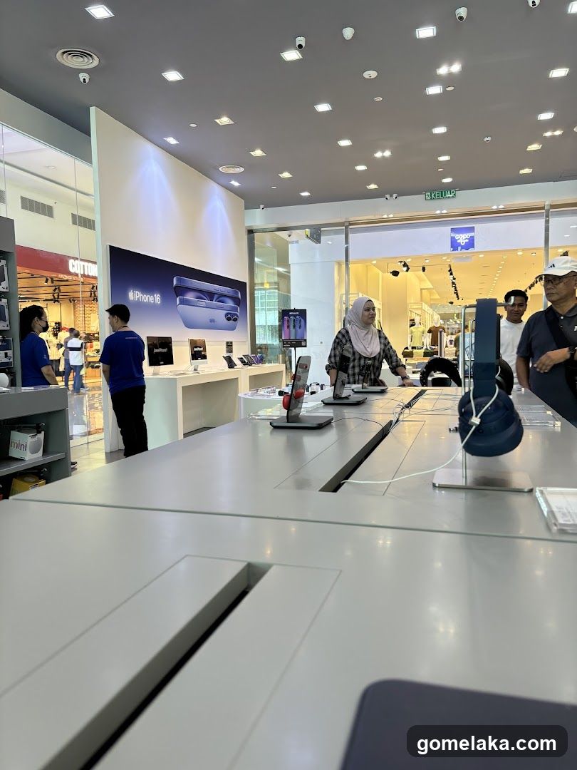 Interior of Technology Store