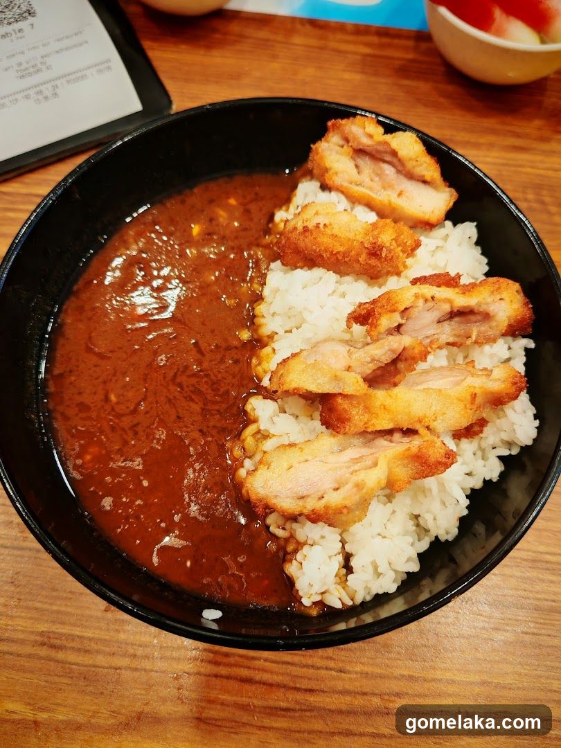Crispy Chicken Curry Rice Bowl