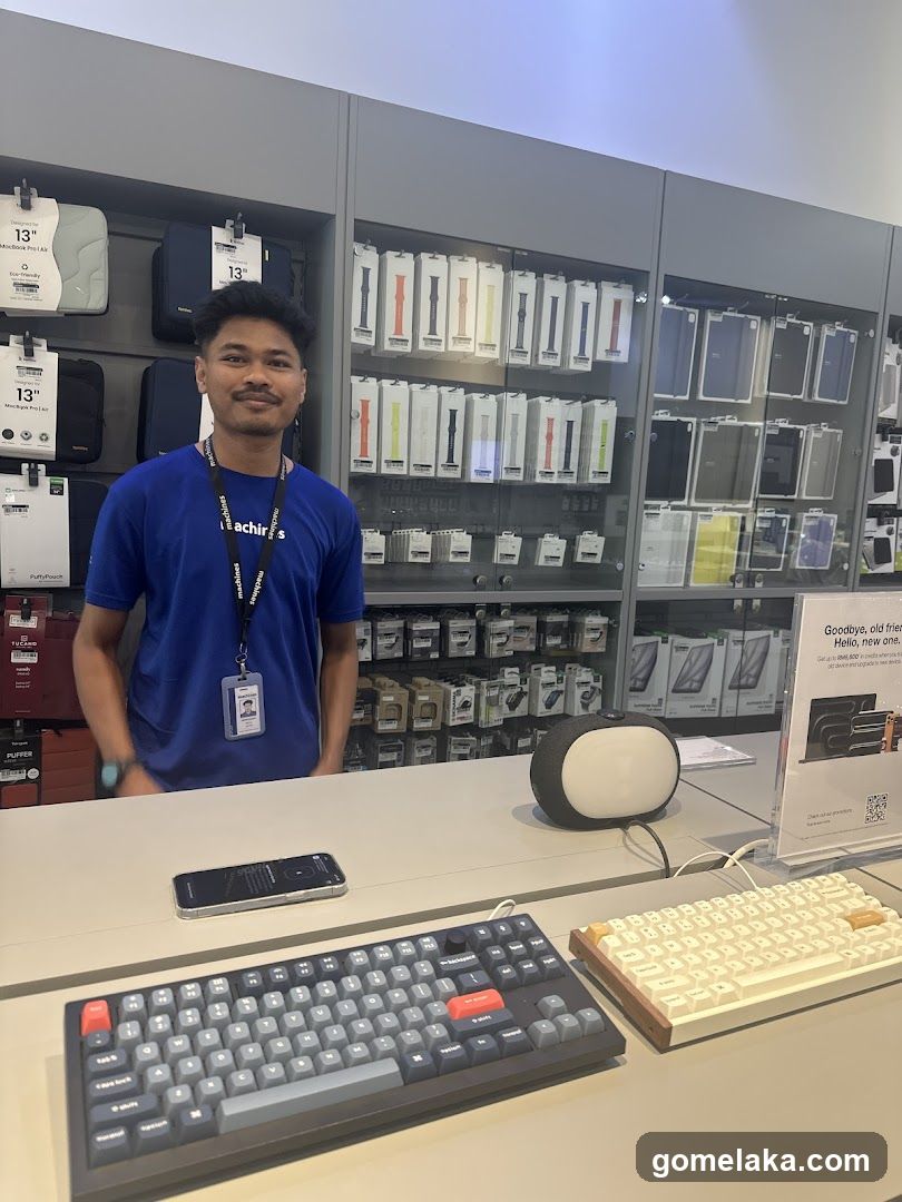 Store Interior with Staff and Products