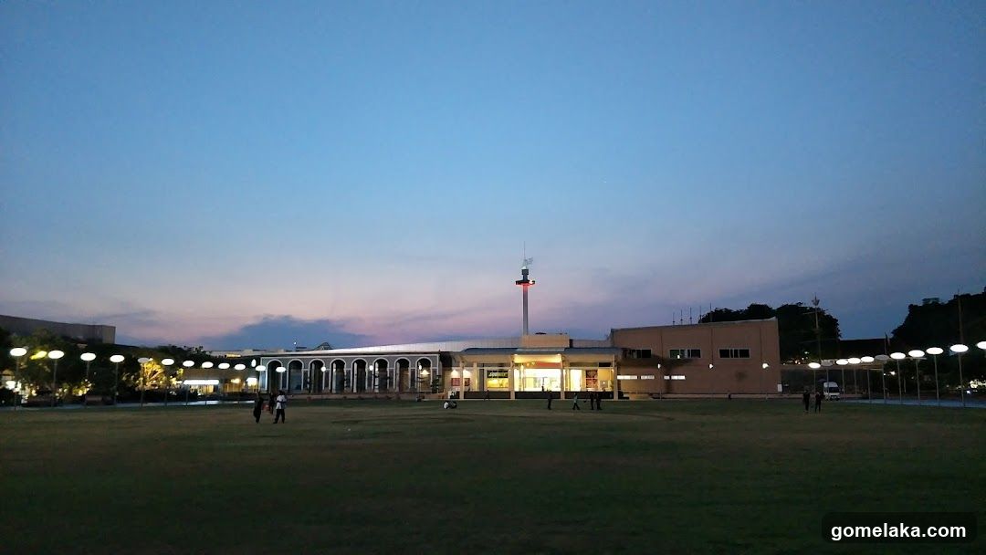 Outdoor Campus at Dusk