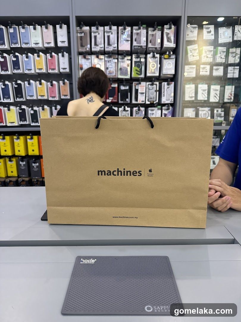 Store Interior with Shopping Bag