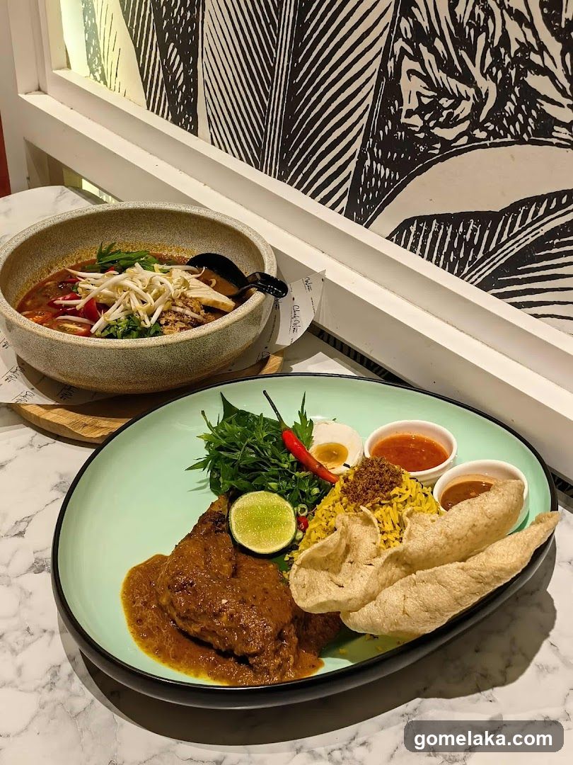 Food Display in Restaurant Interior