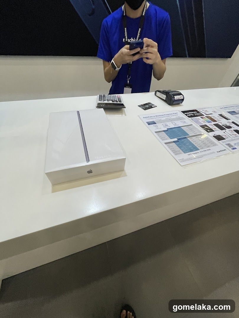 Store Counter with Product and Staff