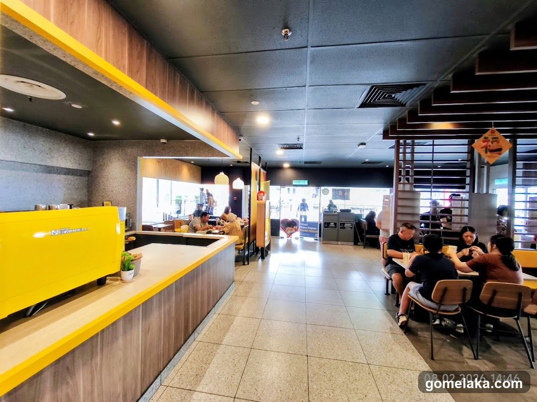 Interior of a café or food establishment