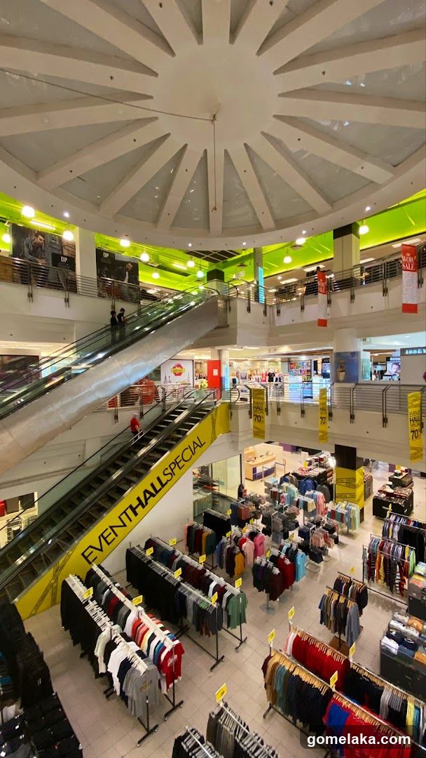 Interior of Multi-Level Shopping Mall