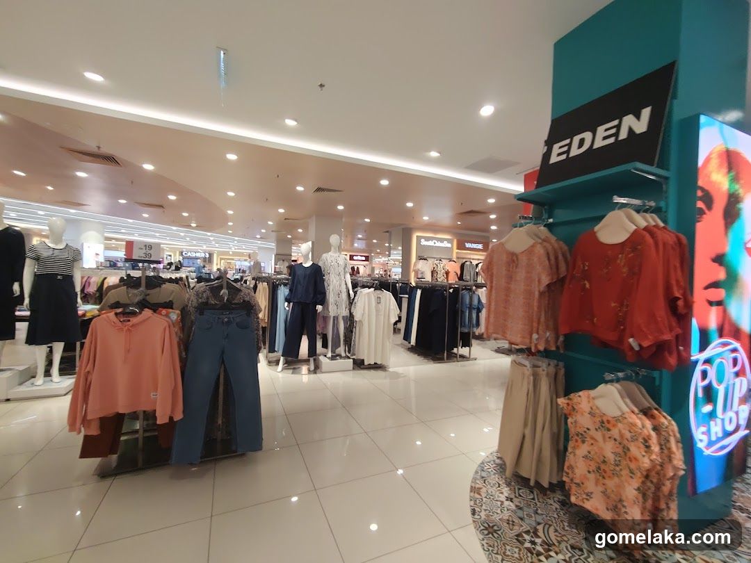 Interior of clothing store