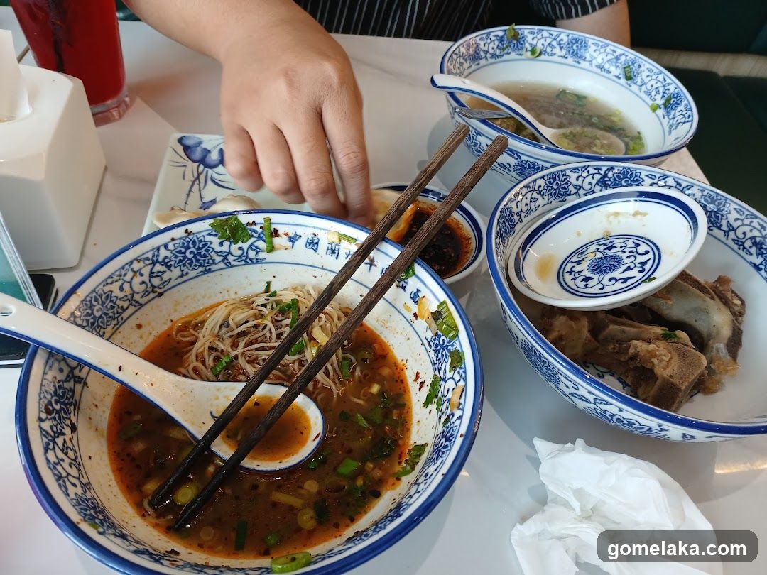 Dining Table with Chinese Cuisine