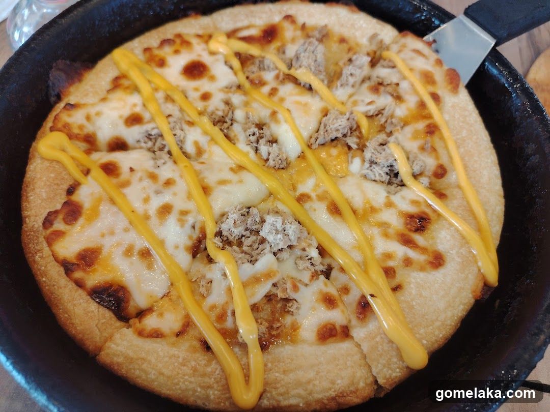 Pizza in skillet