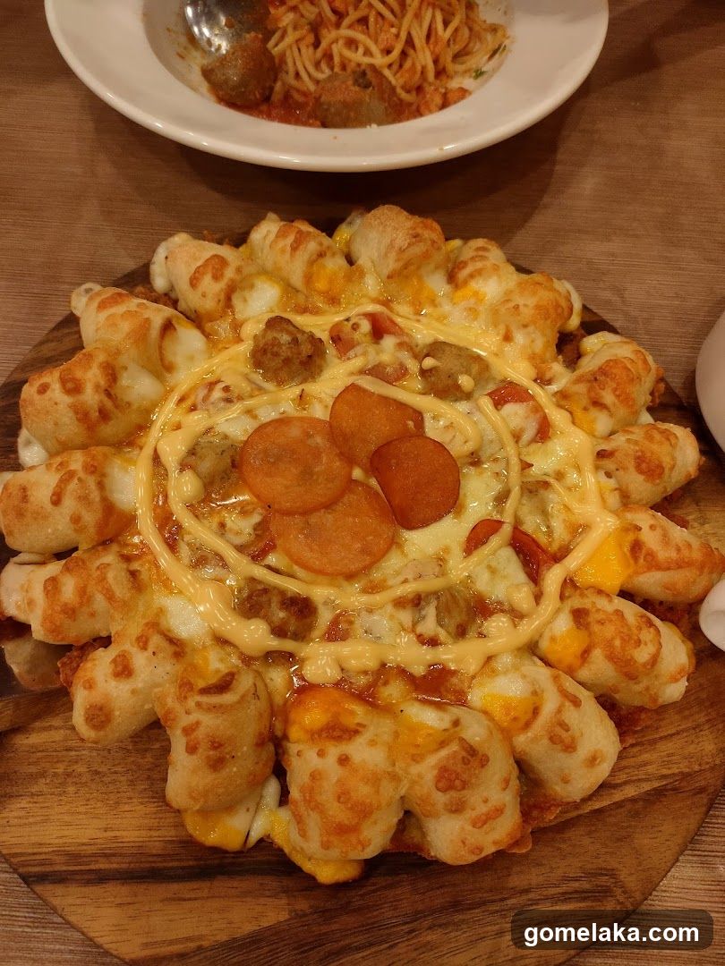 Food on Wooden Plate