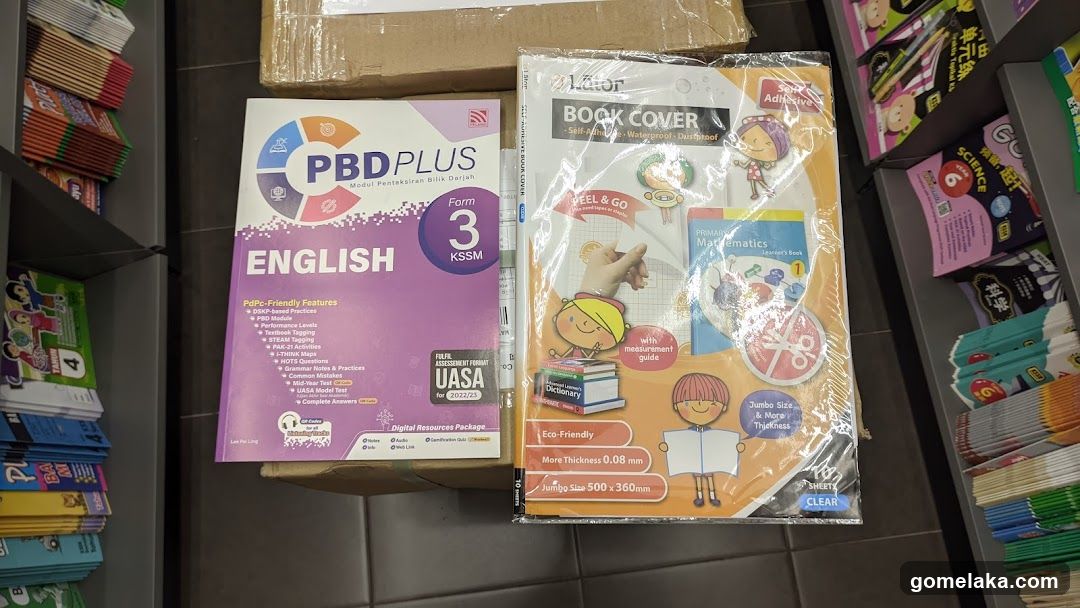 Store Shelf with Educational Materials