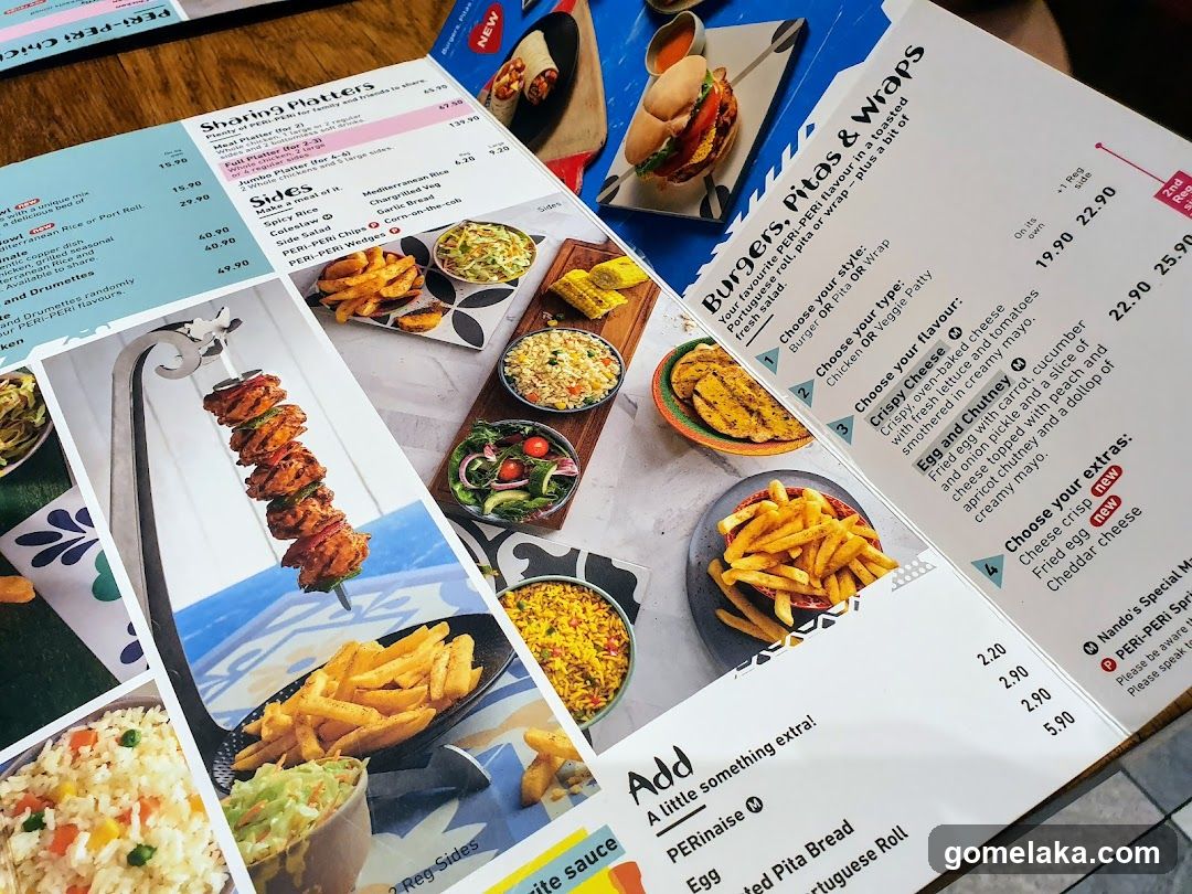 Peri-Peri Menu