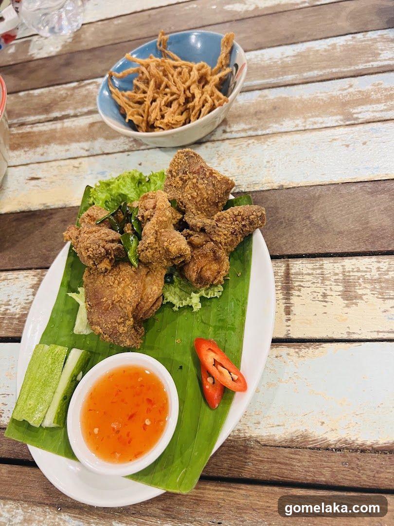Food Plate on Wooden Table