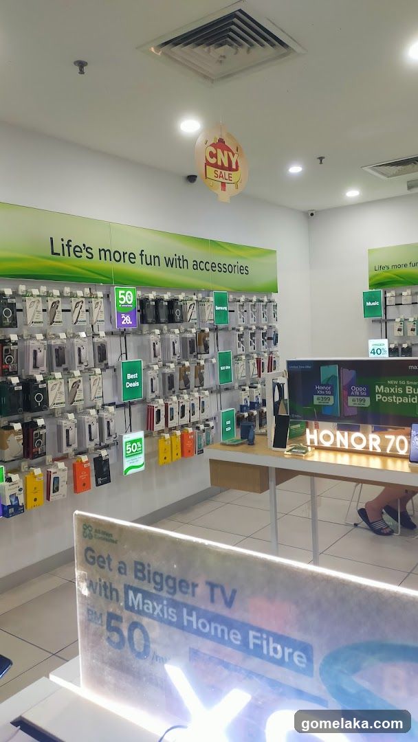 Store Interior with Electronics Displays