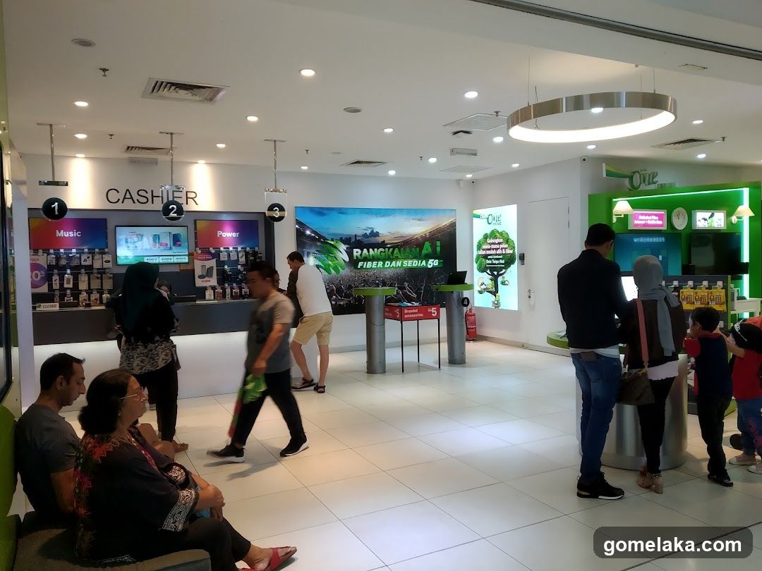 Interior of a retail store