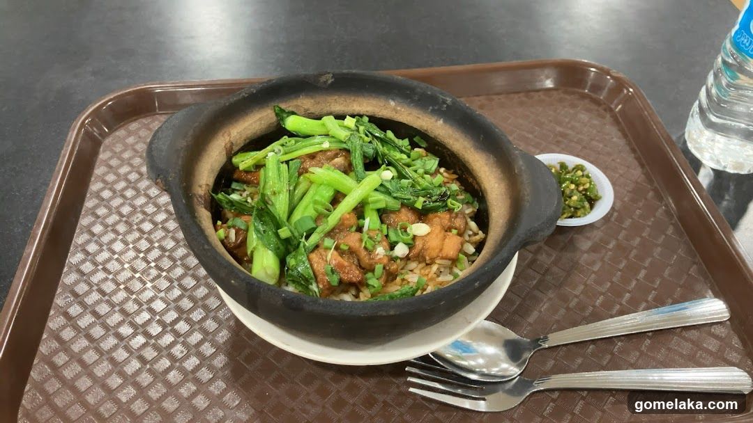 Food on tray