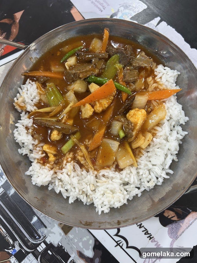Food dish on table