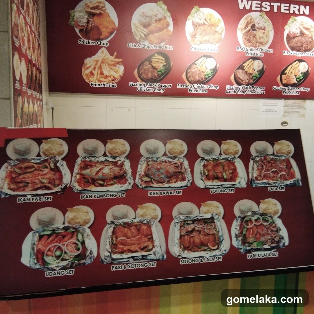Western and Seafood Sets Menu