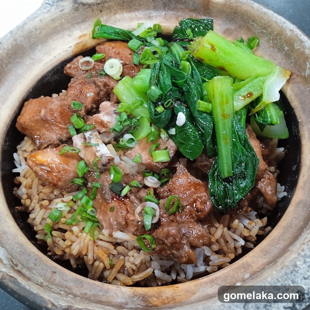 Food in clay pot