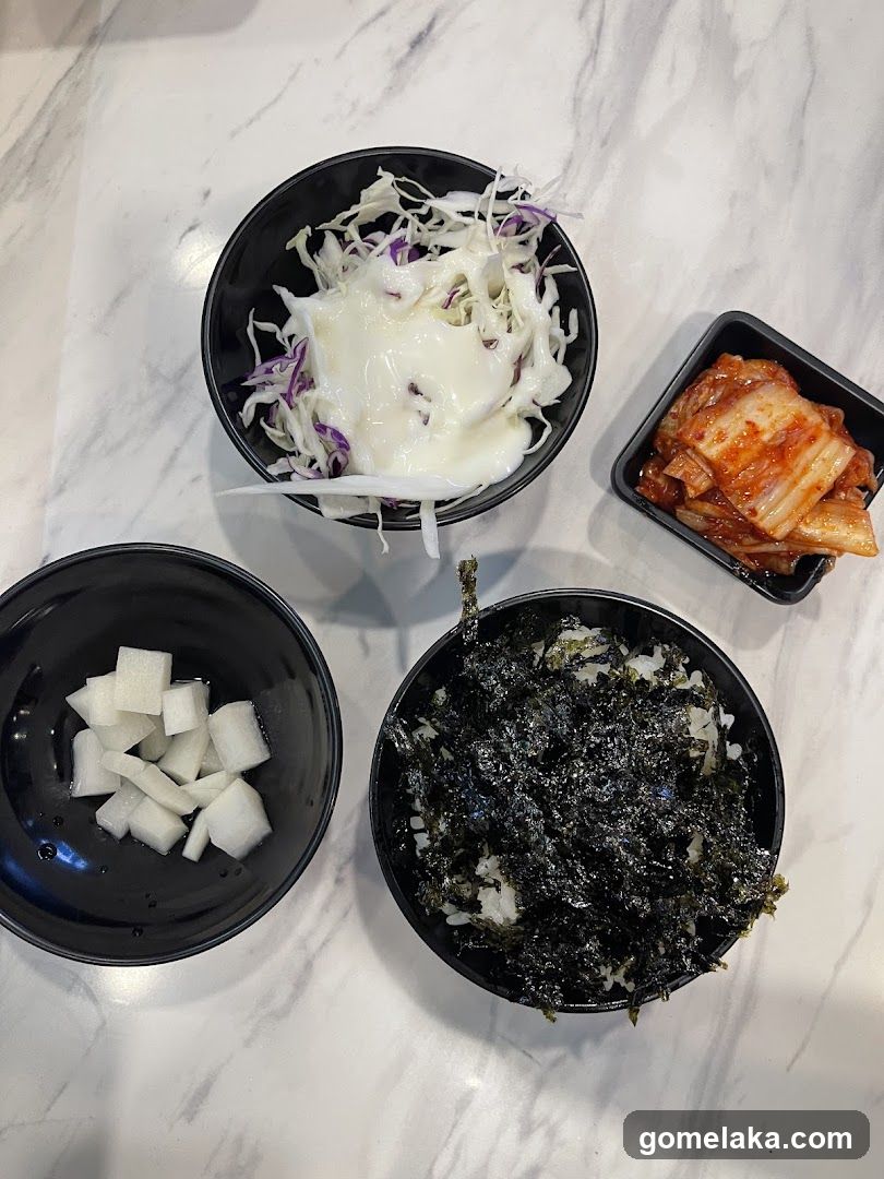 Food Items on Marble Surface