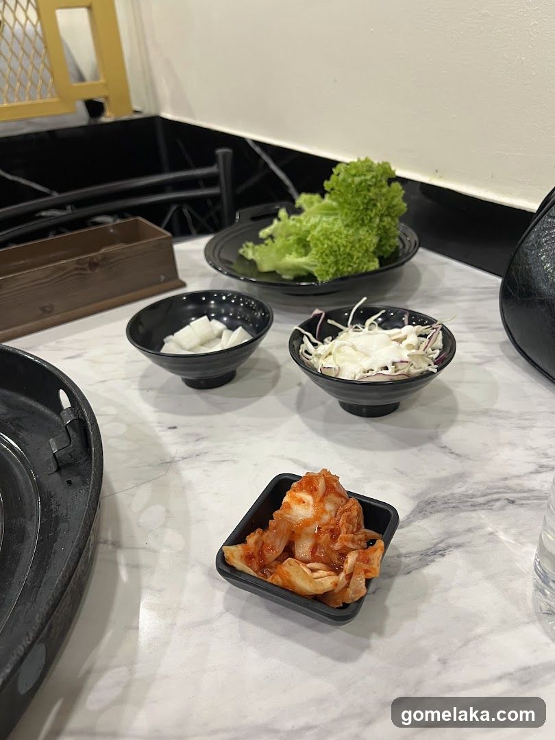 Restaurant Interior with Food Items
