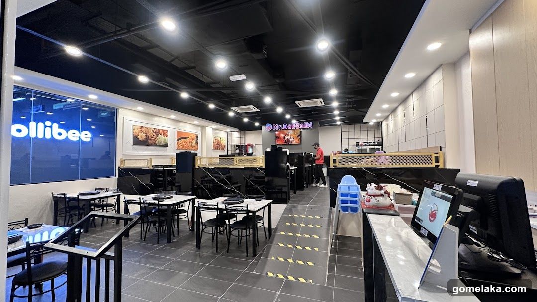 Interior of a food establishment