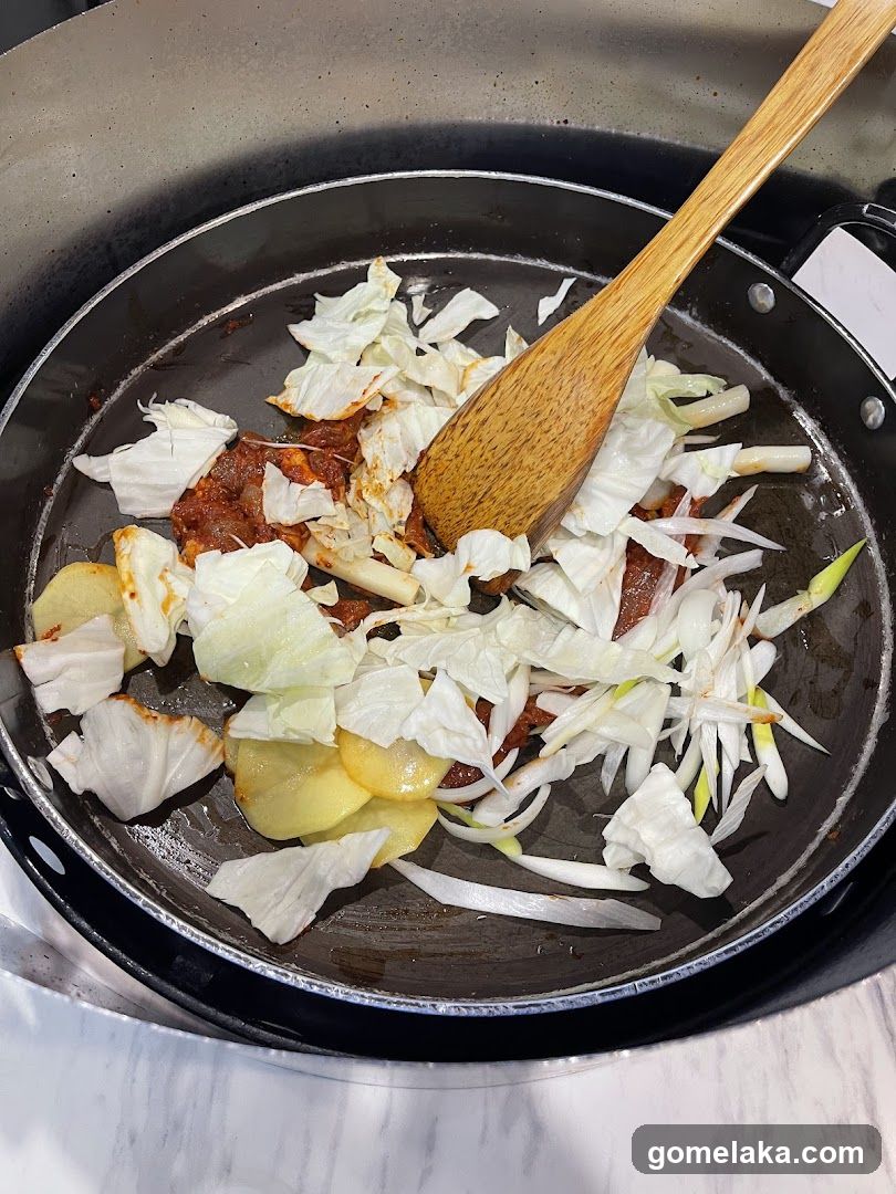 Cooking in a pan
