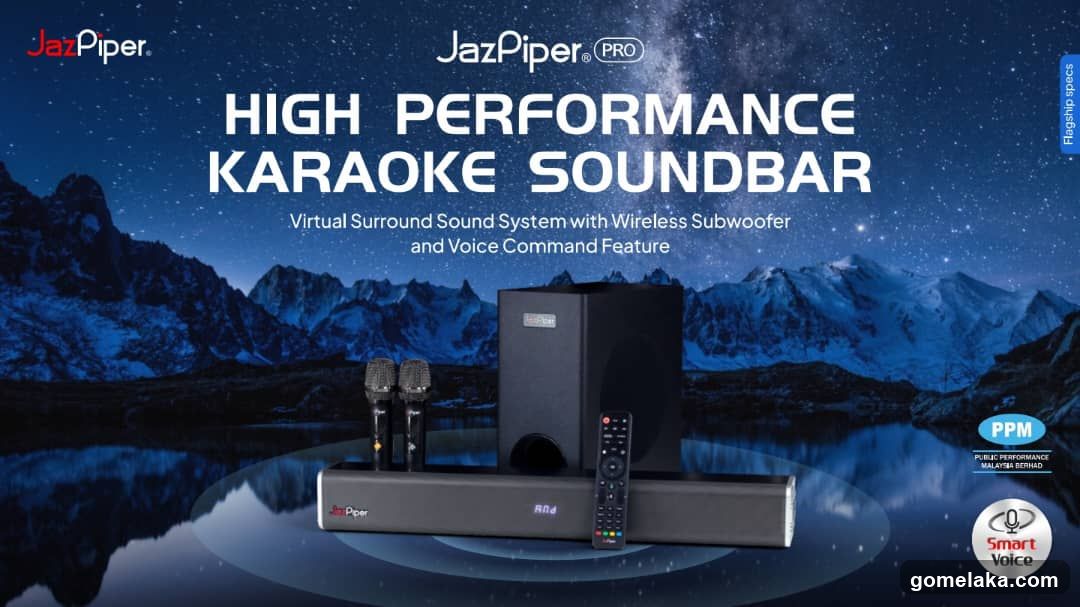 JazPiper PRO High Performance Karaoke Soundbar Advertisement