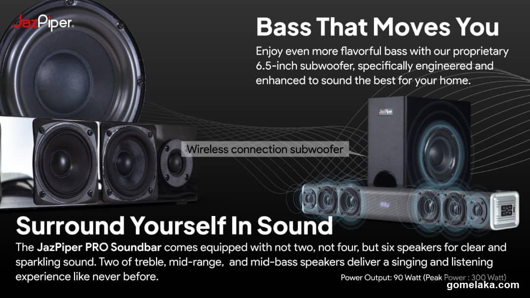 JazPiper PRO Soundbar Advertisement