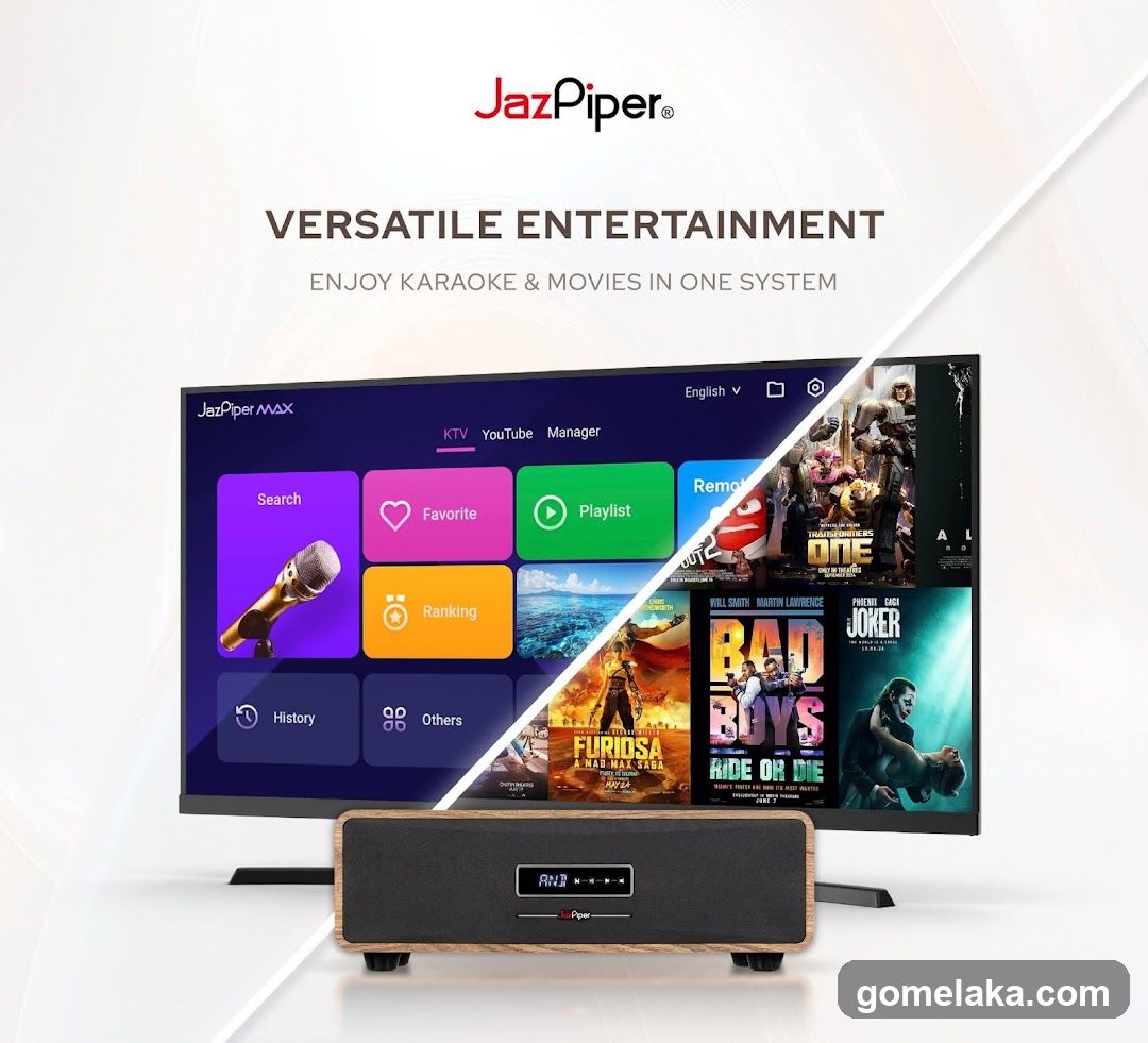 JazPiper MAX Entertainment System Advertisement