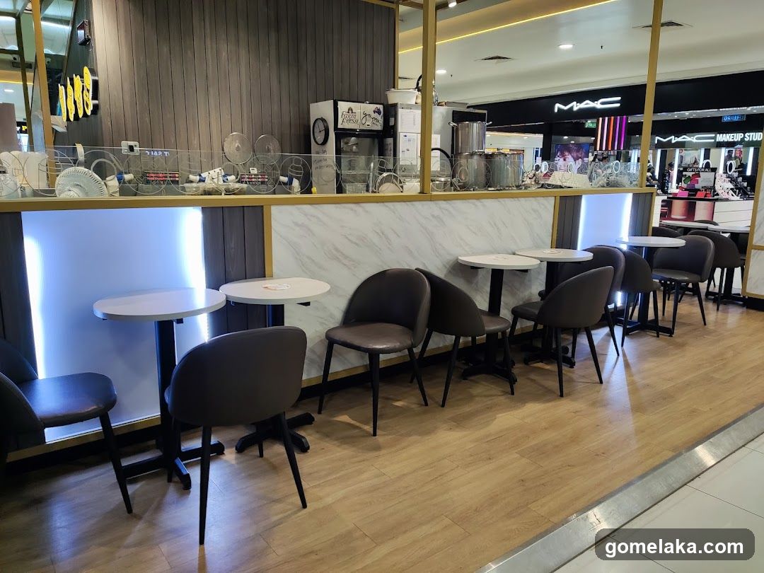 Interior of a café or beverage shop